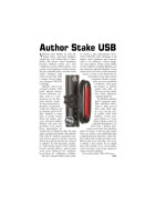 Světlo zadní Author A-Stake USB 40 lm černá/čiré-sklo